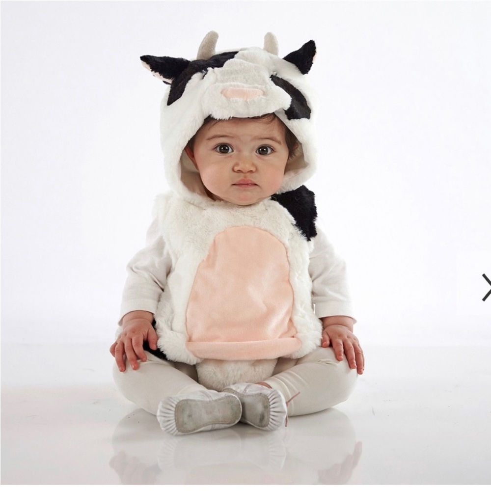 Pottery barn kids cow costume